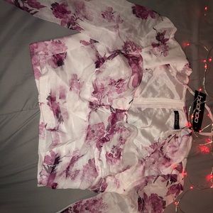 Corset floral top- Boohoo